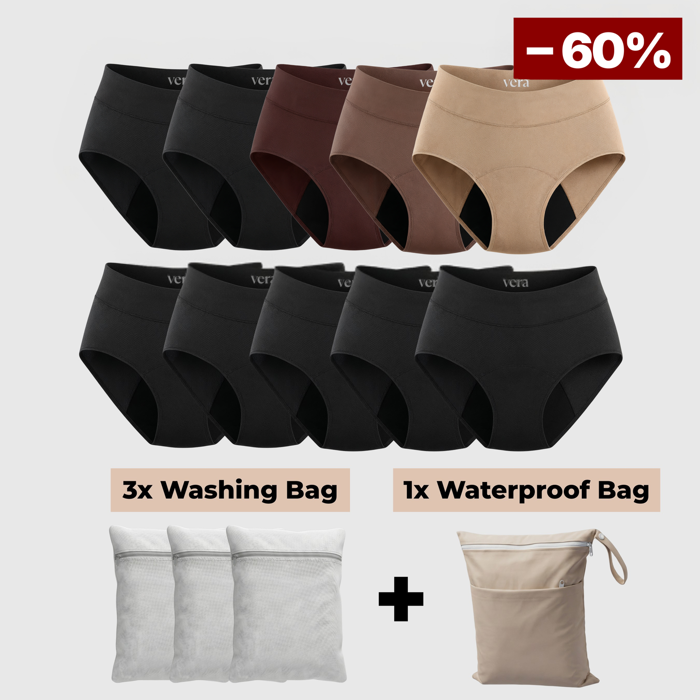 Vera's Signature Leakproof Underwear (10-Pack)