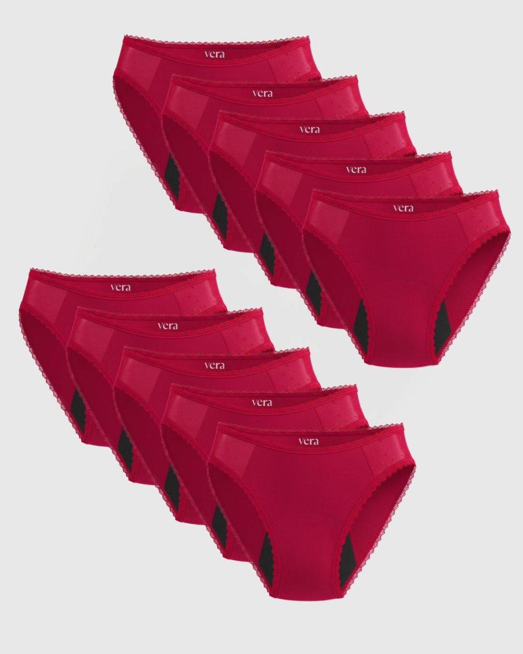 Vera's Elegant Leakproof Briefs (10-Pack)