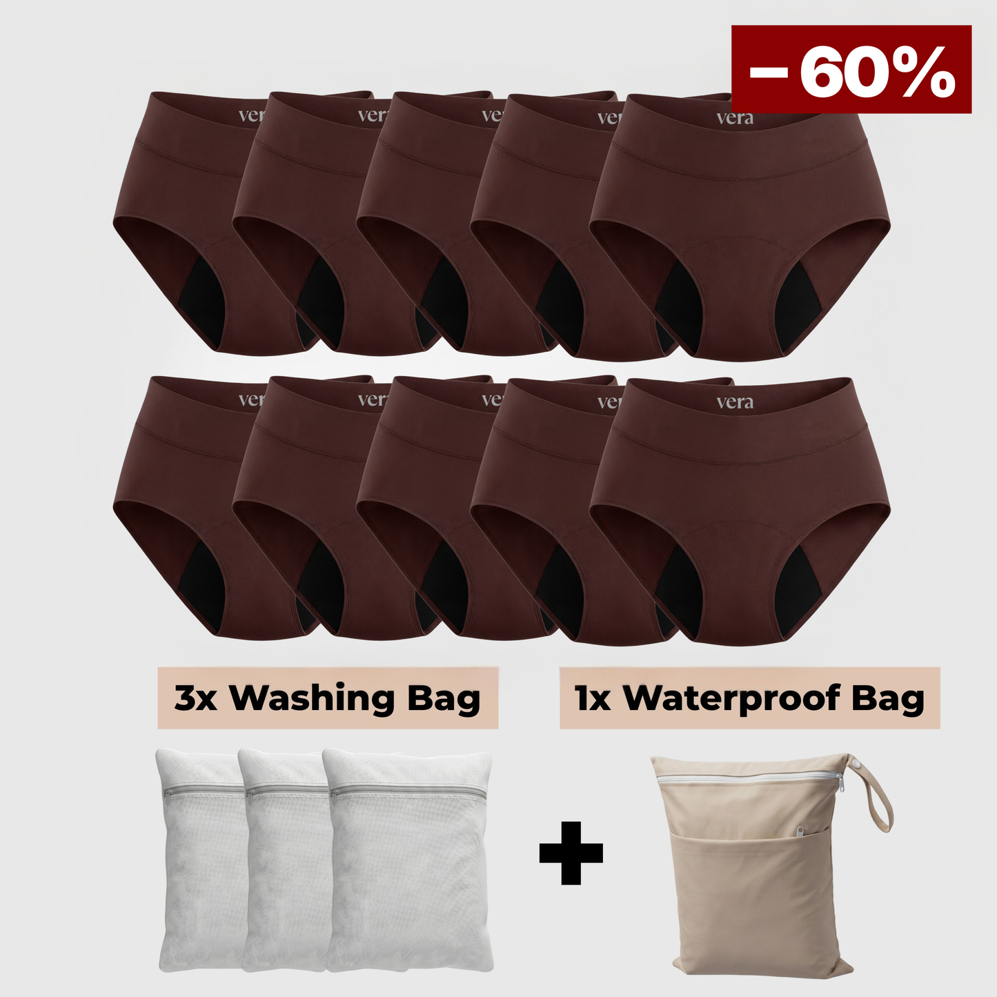 Vera's Signature Leakproof Underwear (10-Pack)