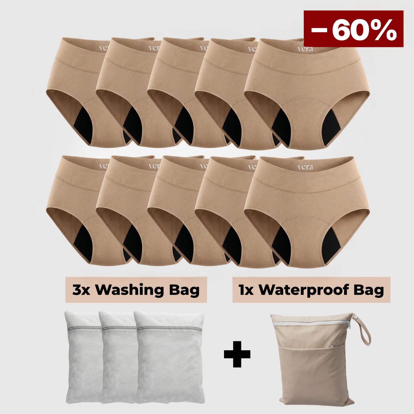 Vera's Signature Leakproof Underwear (10-Pack)