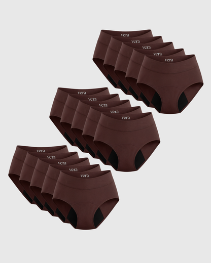 Vera's Signature Leakproof Underwear (15-Pack)