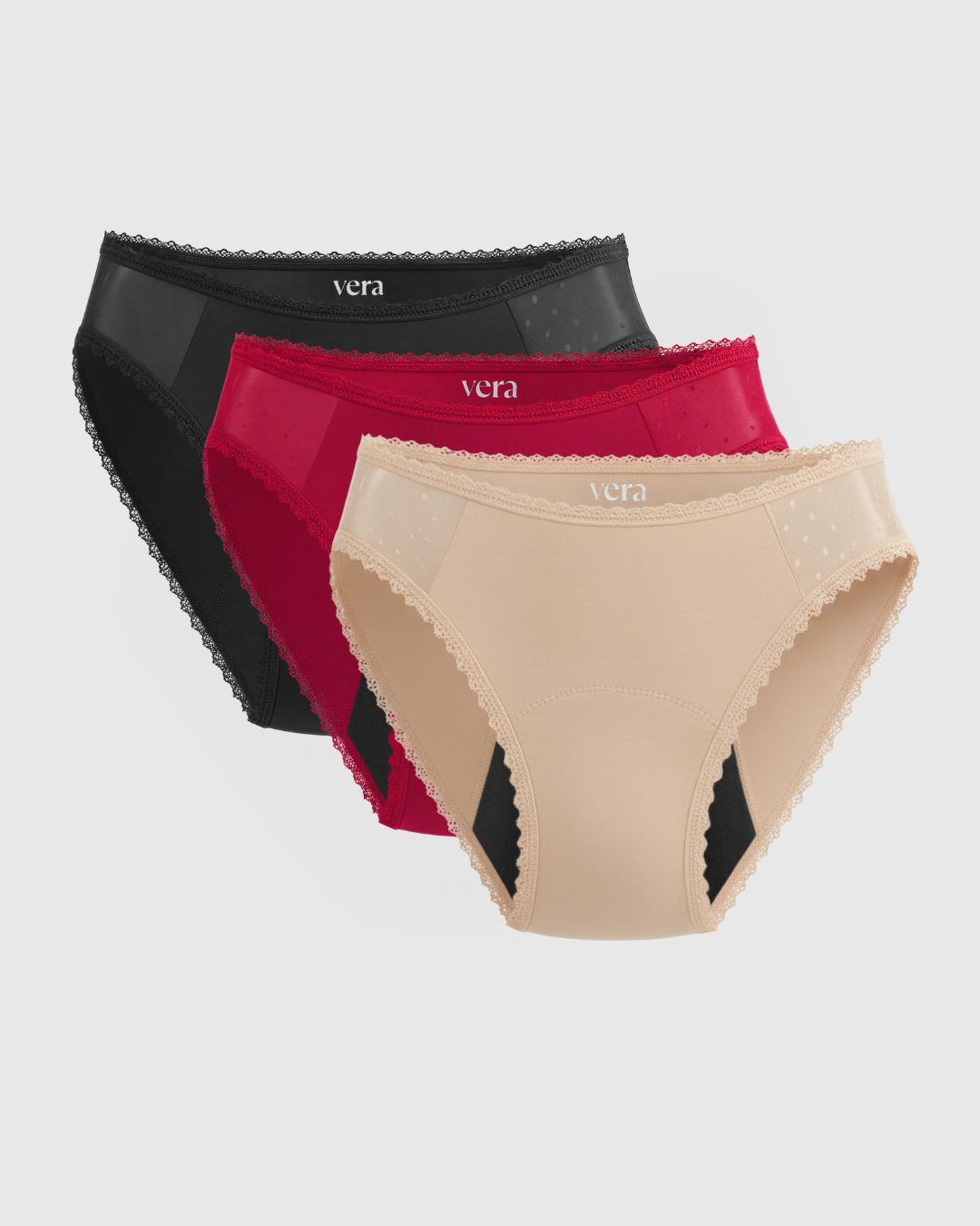 Vera's Elegant Leakproof Briefs (3-Pack)