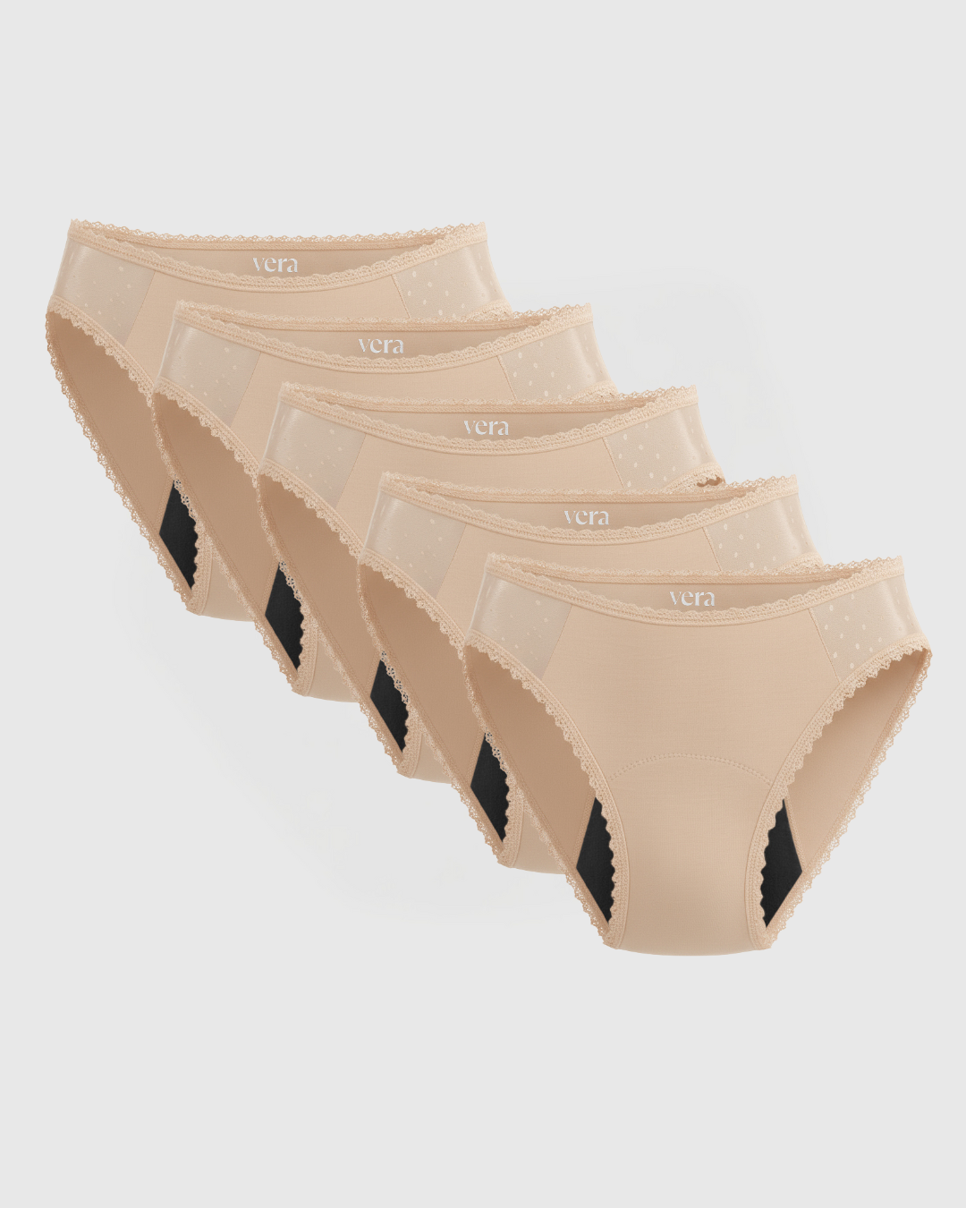 Vera's Elegant Leakproof Briefs (5-Pack)