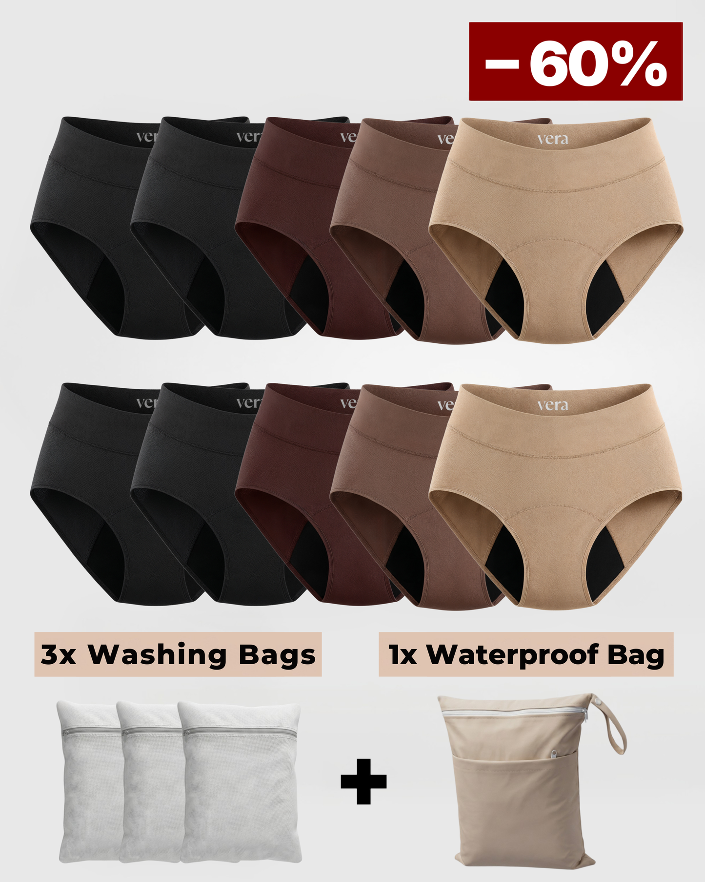 Vera's Signature Leakproof Underwear (Starter Set)