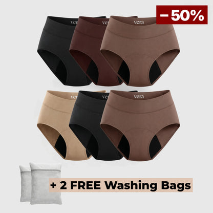 Vera's Signature Leakproof Underwear (6-Pack)