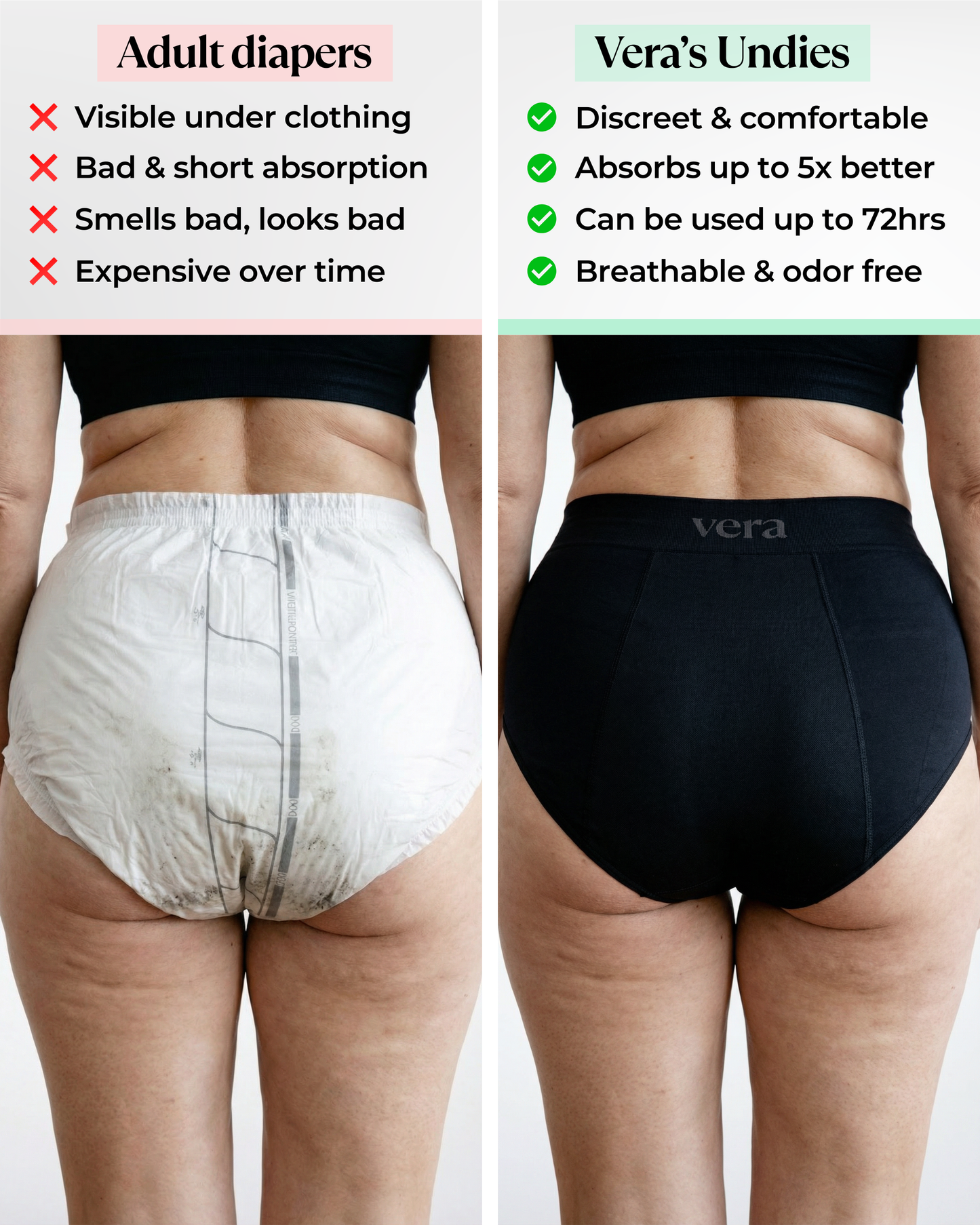 Vera's Signature Leakproof Underwear (10-Pack)